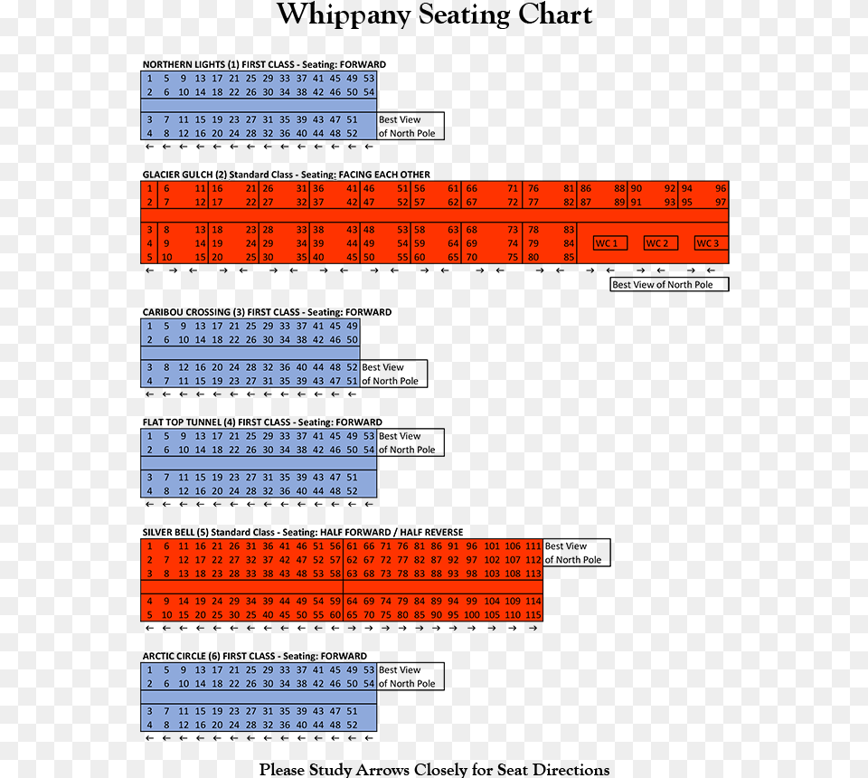 Do You Have A Seating Chart Which Direction Do Seats Polar Express Train Ride Seating, Plot, Text Png