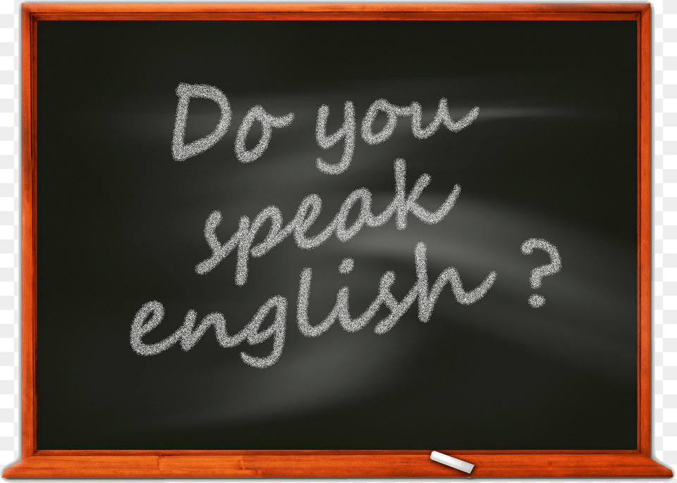 Do You Speak English Lettering On Board Clipart, Blackboard Free Transparent Png