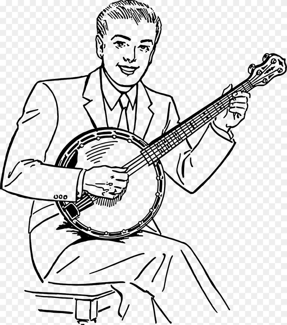 Do You Want To Learn To Play Banjo, Gray Png Image