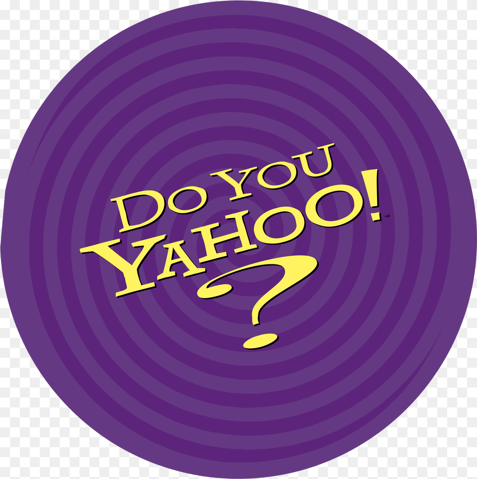 Do You Yahoo Logo Yahoo, Purple, Frisbee, Toy, Disk Free Transparent Png