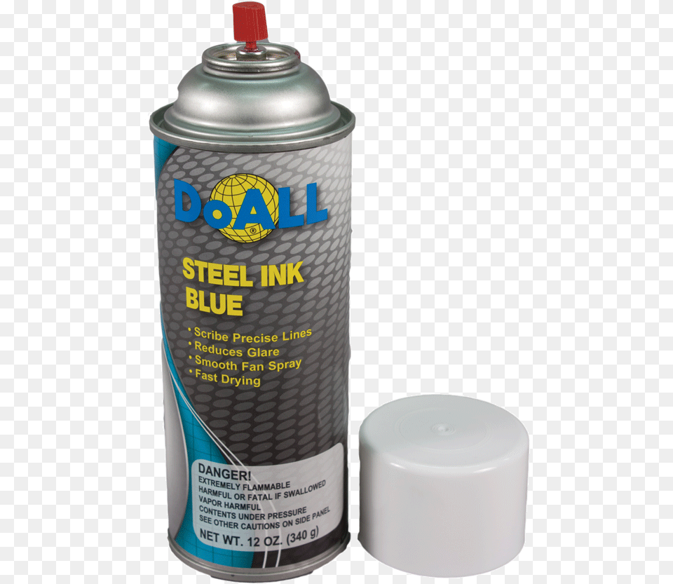 Doall Part Blue Steel Ink, Can, Spray Can, Tin, Bottle Free Png