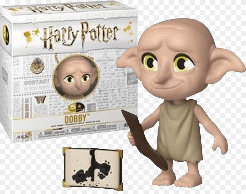 Dobby 5 Star 4 Vinyl Figure Harry Potter 5 Star Funko, Doll, Toy, Baby, Person Png Image