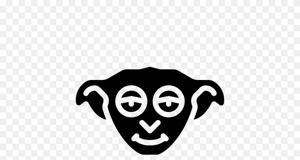 Dobby Elf Harry Potter Solid Icon, Gray Free Transparent Png