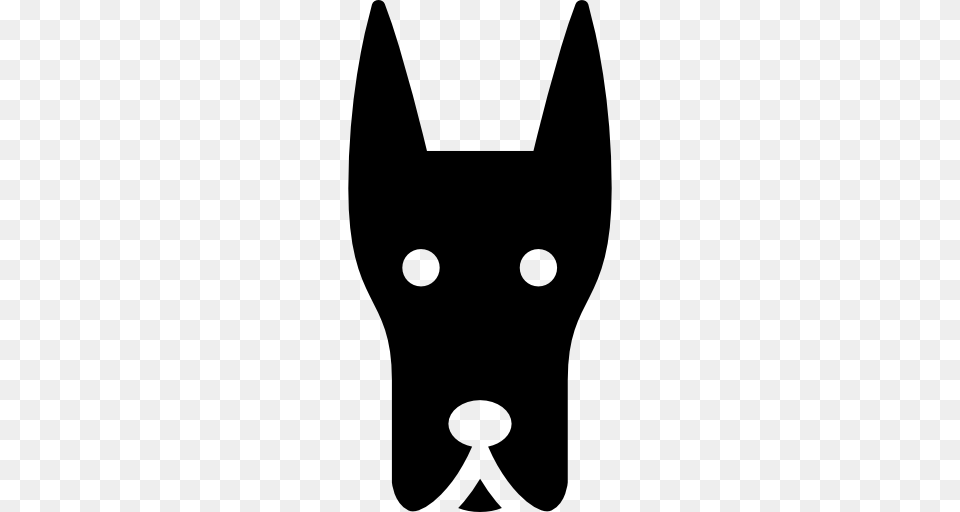 Doberman Dog Head, Stencil, Animal, Cat, Mammal Free Png Download