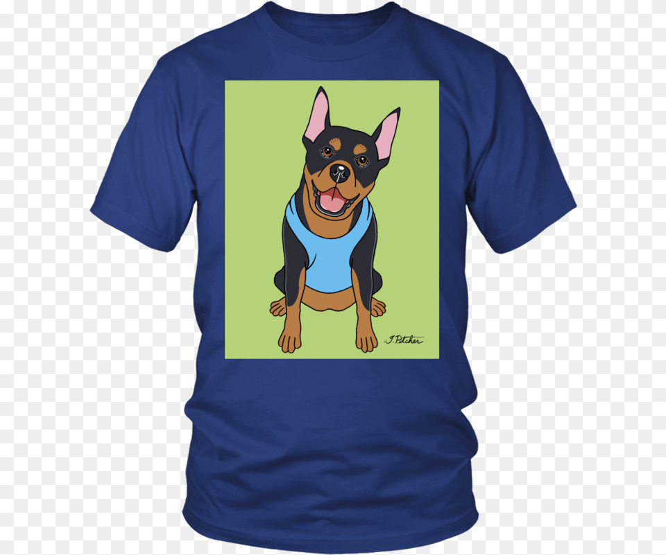 Doberman Dog T Shirt All Men Are Created Equal But Only, Clothing, T-shirt, Animal, Canine Png Image