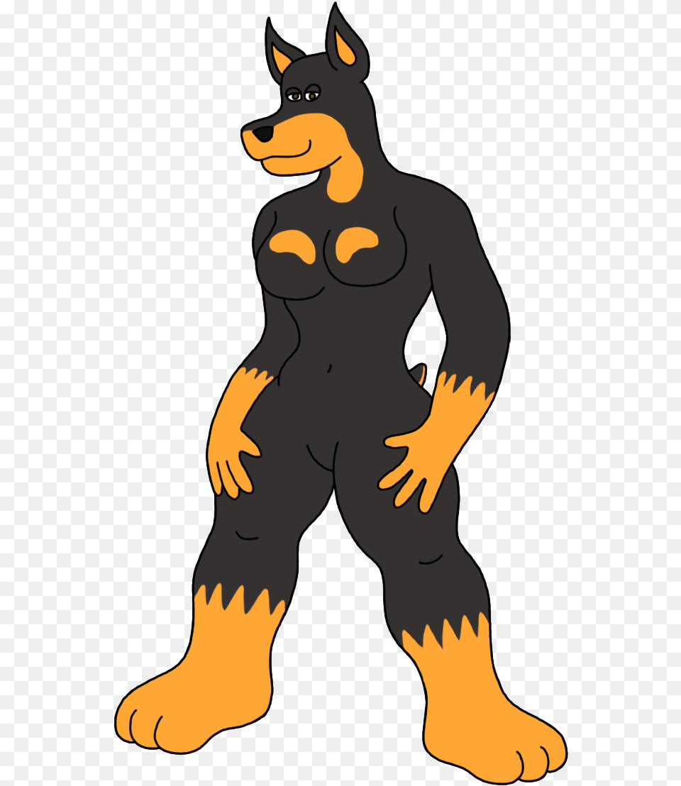 Doberman Gal Dog Catches Something, Person, Clothing, Glove Free Transparent Png