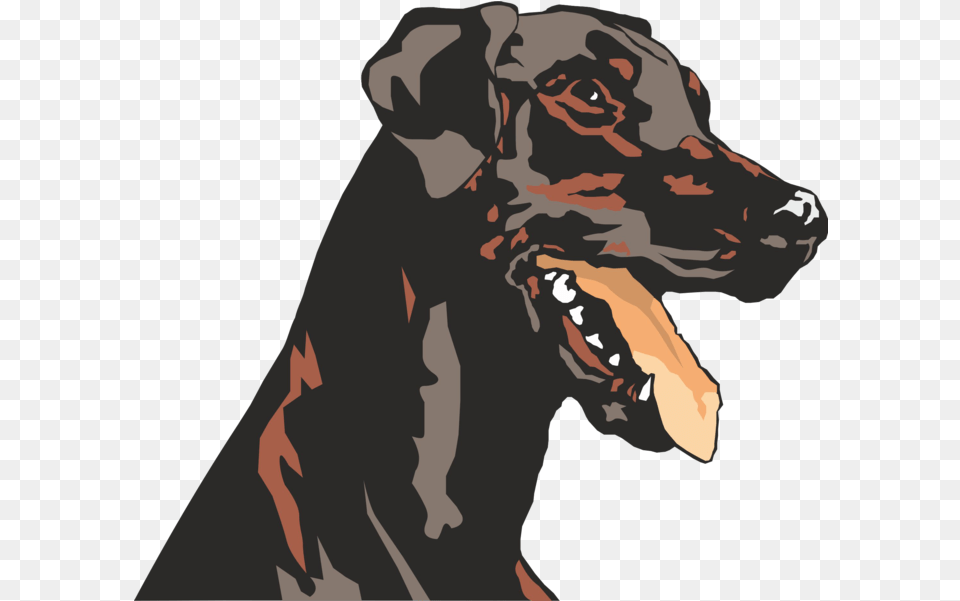 Doberman Guard Dog, Animal, Canine, Mammal, Adult Png Image