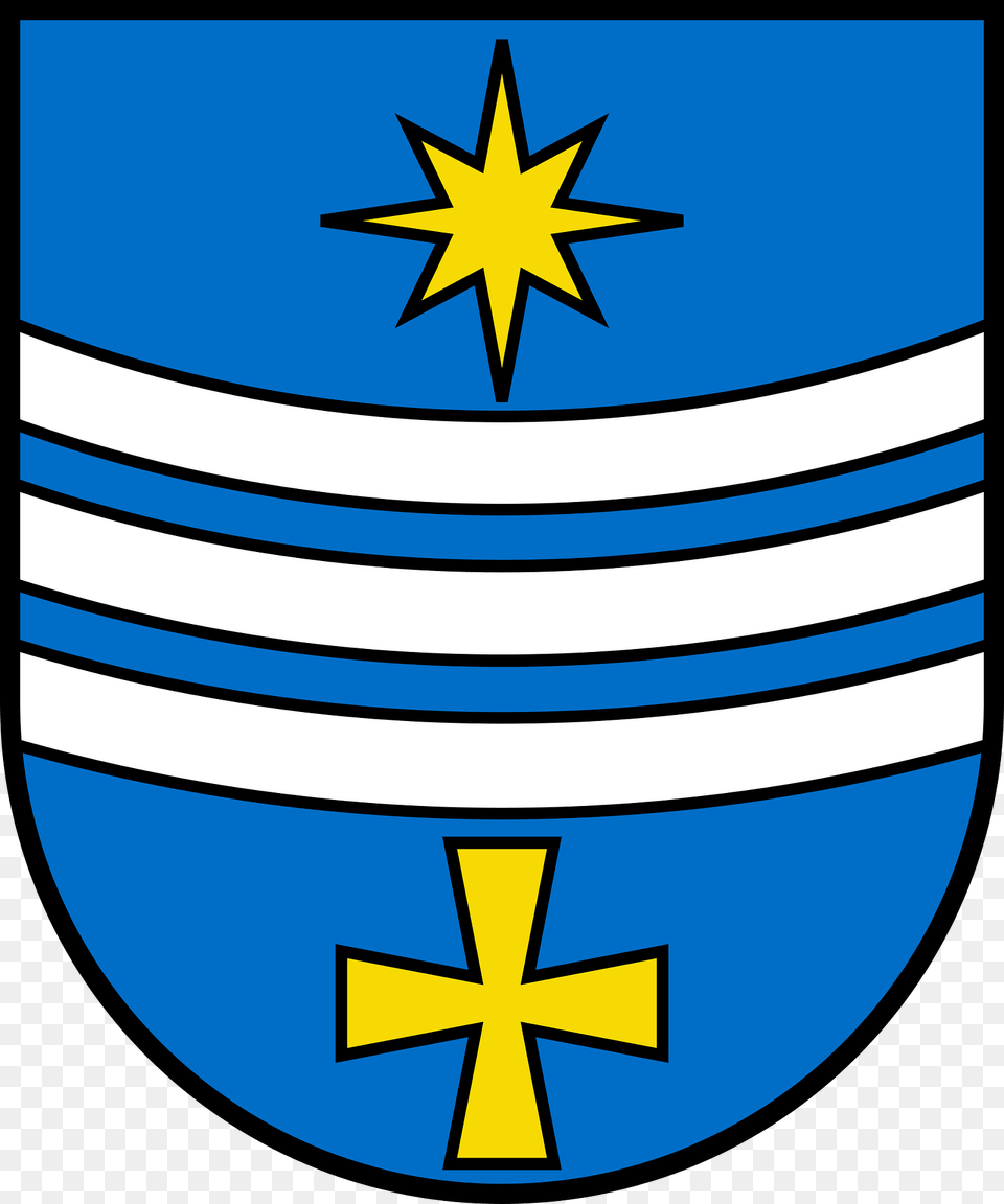 Dobrovelychkivka Raion Coat Of Arms Lesser Clipart, Symbol, Star Symbol Png Image