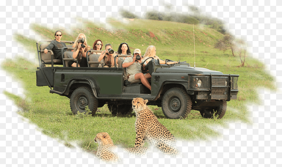 Doc Antles African Safari Vehicle, Outdoors, Nature, Wheel, Person Png