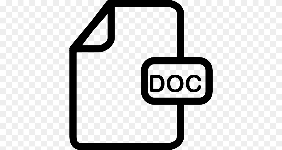 Doc Filetype Content Icon Of Filetype And Content Assets Icons, Gray Free Png