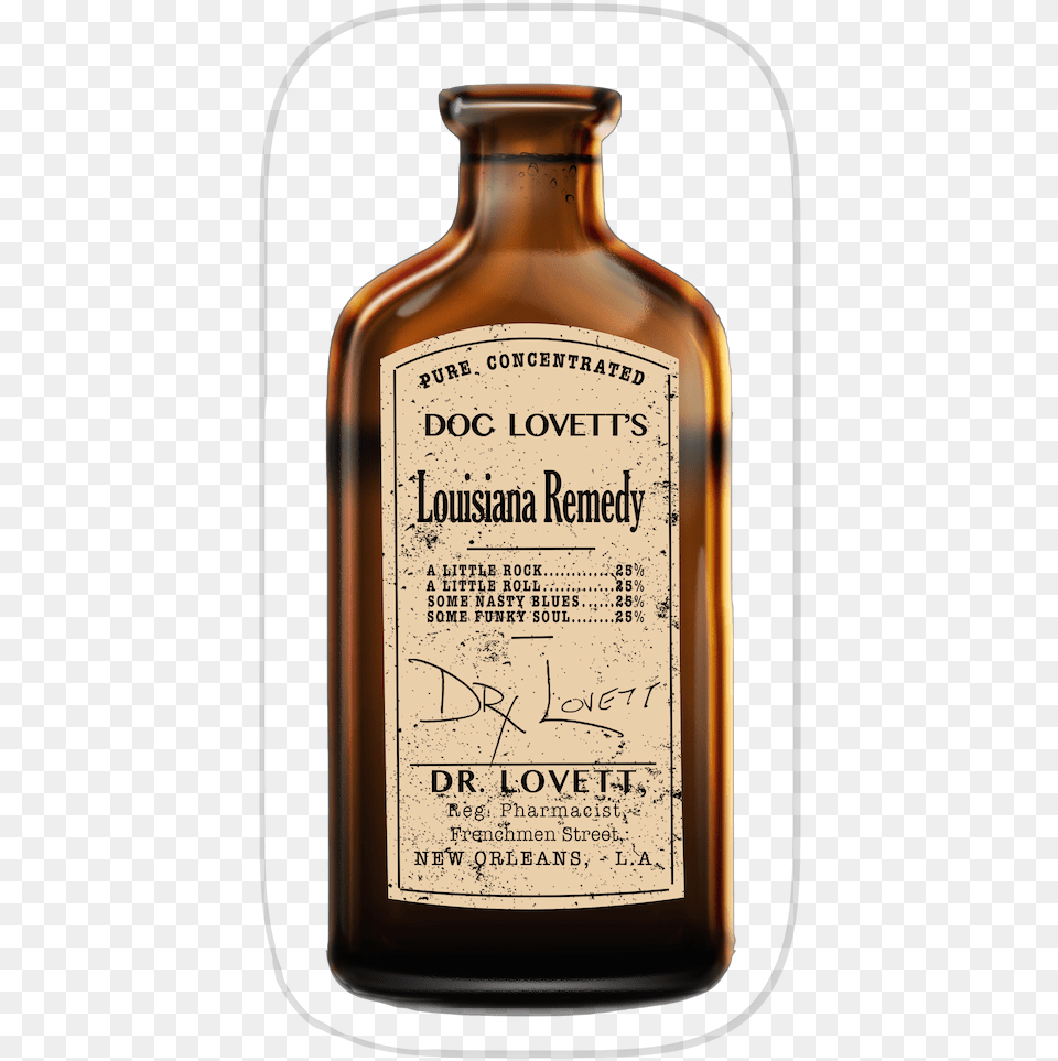 Doc Lovett Medicine Bottle, Aftershave, Cosmetics, Perfume Free Transparent Png