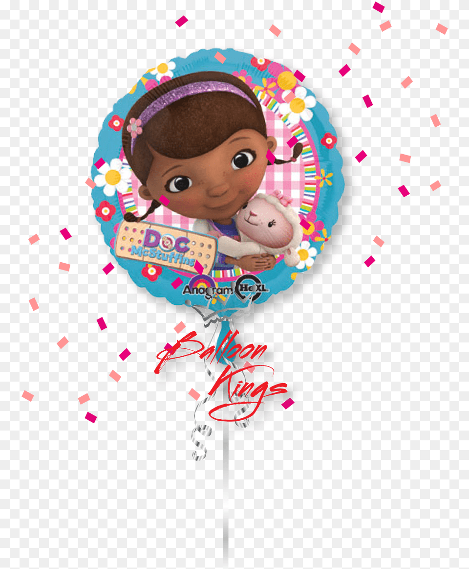 Doc Mcstuffins 18quot Doc Mcstuffins Mylar Balloon Mylar Balloons Foil, Baby, Person, Food, Sweets Png