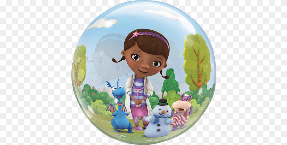 Doc Mcstuffins And Friends Bubble Balloon 22quot Doc Mcstuffins Bubble Balloon Mylar Balloons, Photography, Outdoors, Baby, Person Png Image