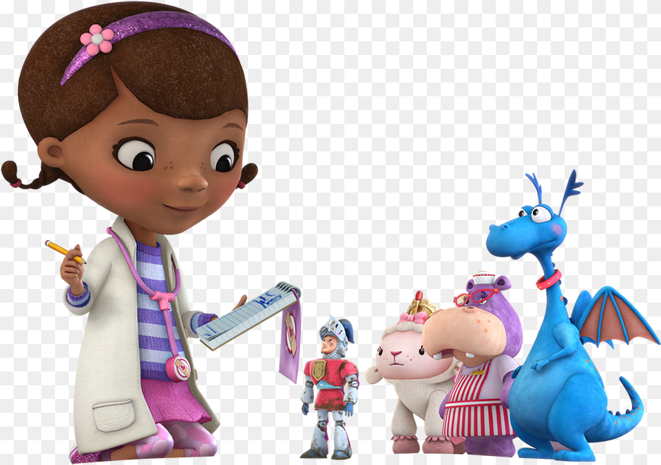 Doc Mcstuffins Characters, Doll, Toy, Person, Figurine Png Image