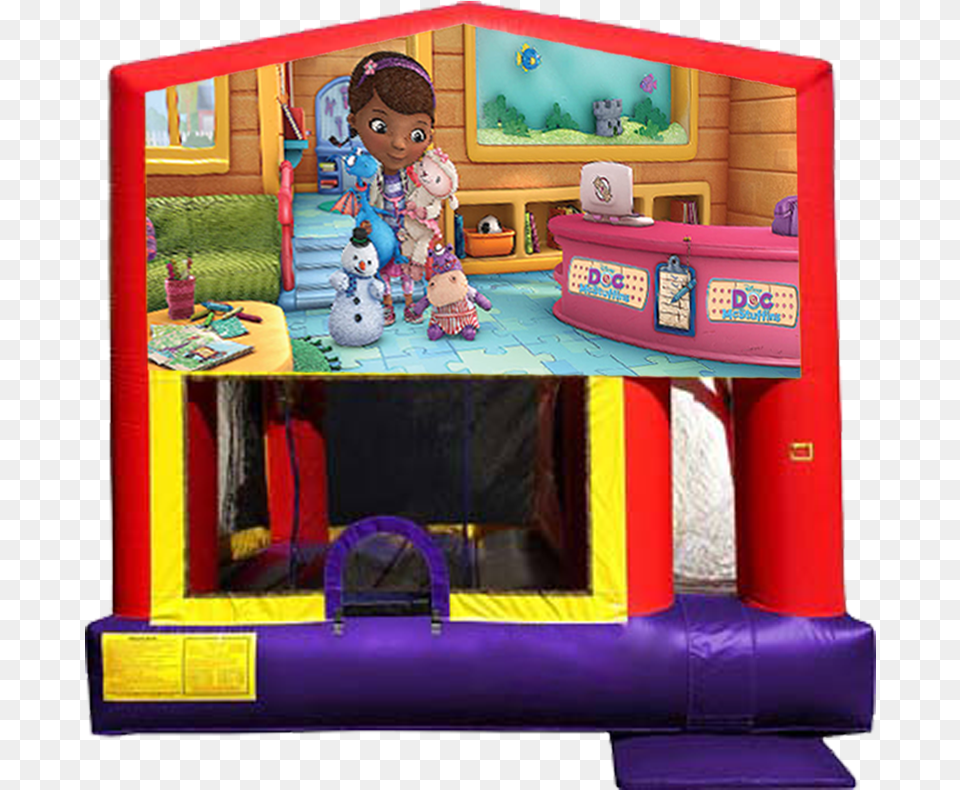 Doc Mcstuffins Combo 4 In 1 From Awesome Bounce Of Bounce House, Inflatable, Play Area, Baby, Person Free Png Download
