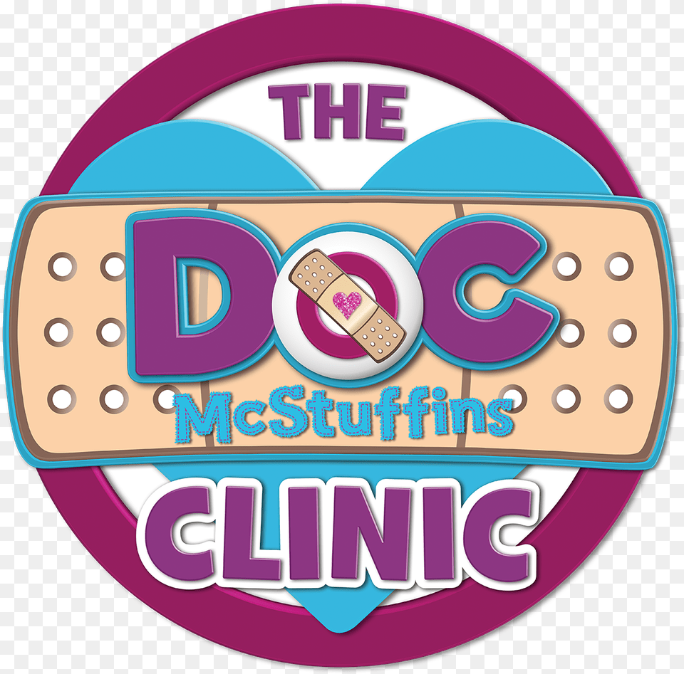 Doc Mcstuffins Disney Junior Logo, Bandage, First Aid, Disk Png Image