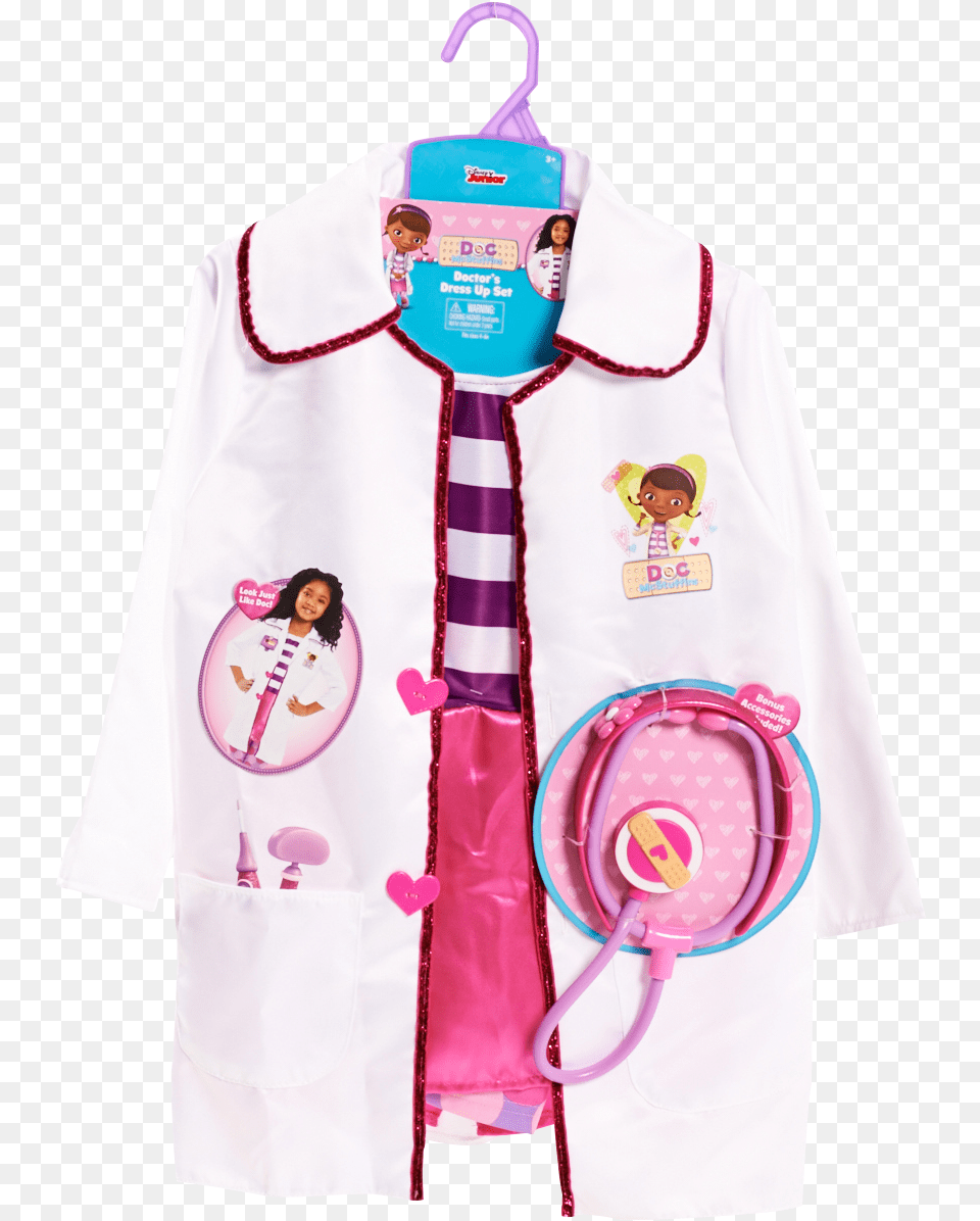 Doc Mcstuffins Dress Up, Lab Coat, Clothing, Coat, Person Free Png