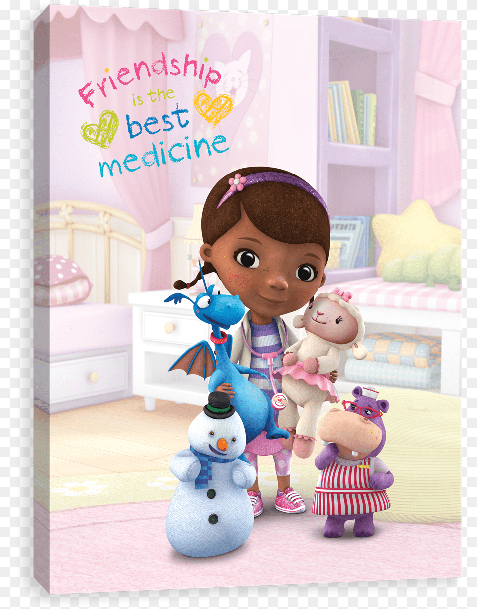 Doc Mcstuffins Friendship Is The Best Medicine Transparent Doc Mcstuffins, Doll, Toy, Head, Face Png Image