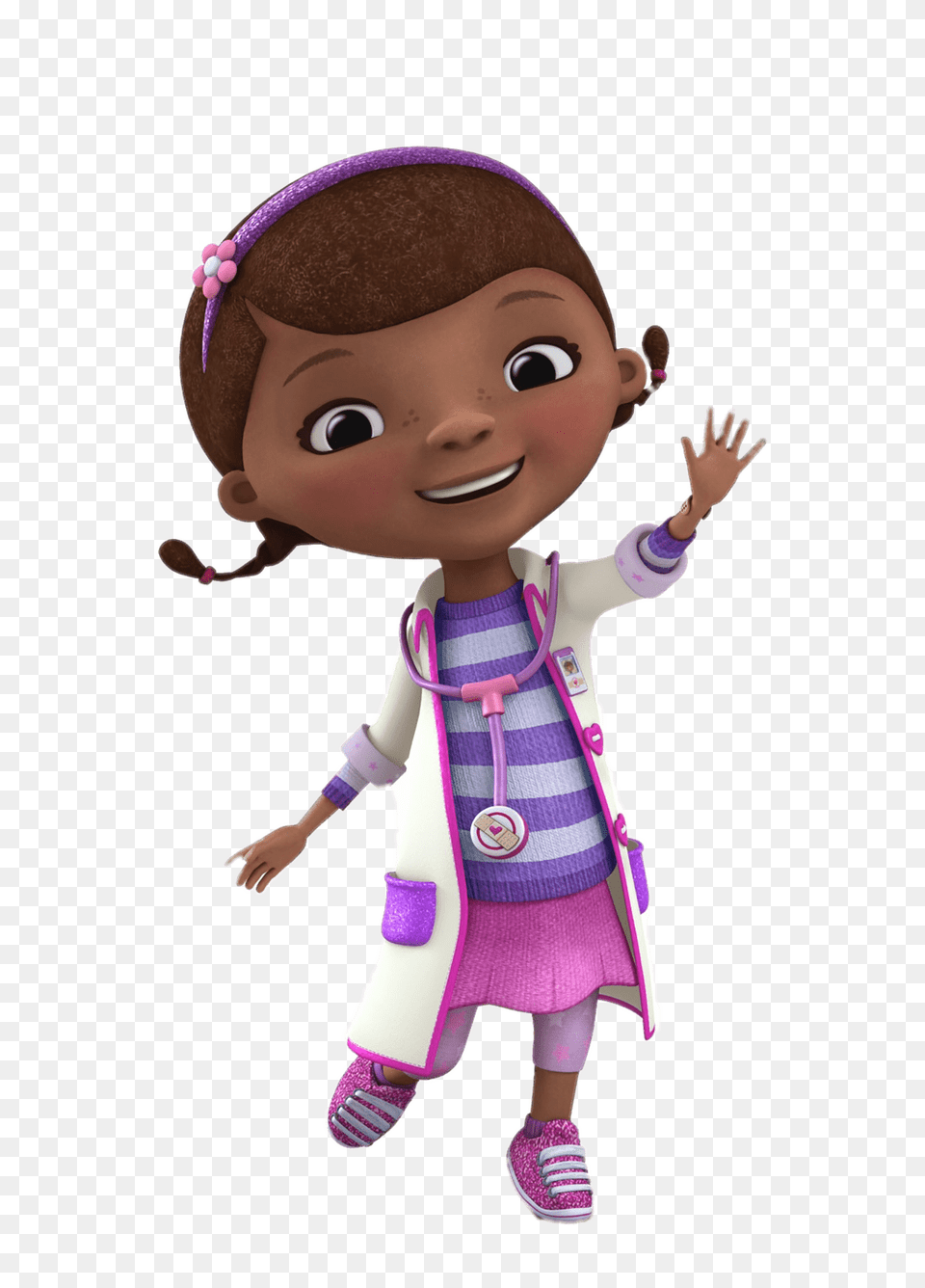 Doc Mcstuffins Waving, Doll, Toy, Face, Head Free Png Download