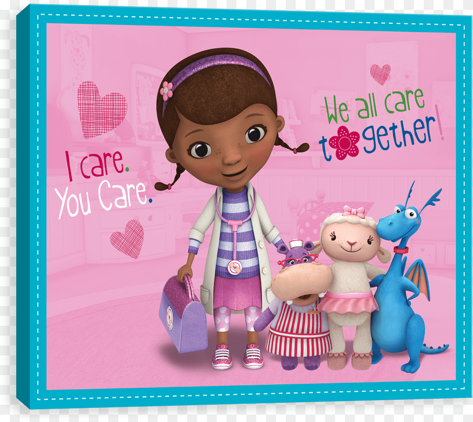 Doc Mcstuffins We All Care Doctora Juguetes De Disney Junior, Doll, Toy, Face, Head Png