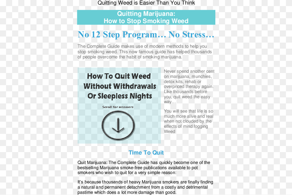 Doc Quit Weed A Guide About Quitting For Good Gaz Screenshot, Advertisement, Poster Png