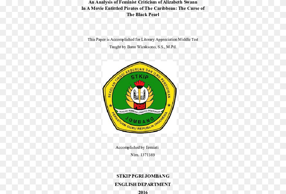 Doc Stkip Pgri Jombang, Logo, Badge, Symbol Png Image