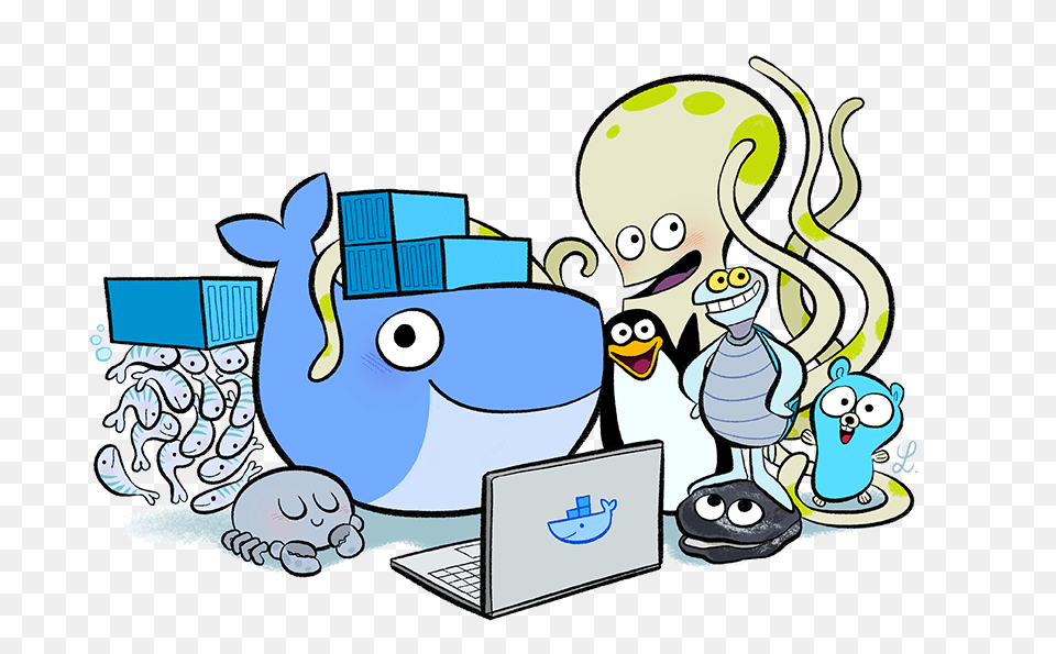 Docker Tutorial Containers Vms And Docker For Beginners, Animal, Penguin, Bird, Publication Png