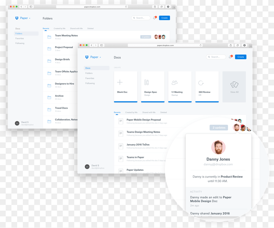 Docs Can Be Organized In To Folders And Shared With Dropbox Paper Templates, File, Page, Text, Webpage Png