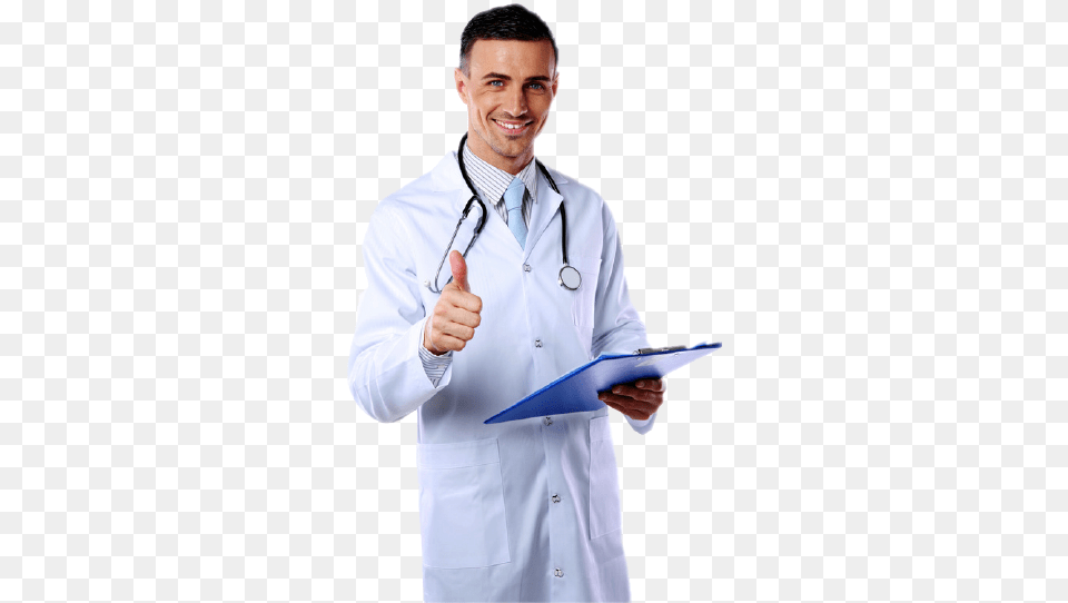 Doctor, Hand, Lab Coat, Person, Shirt Free Png Download