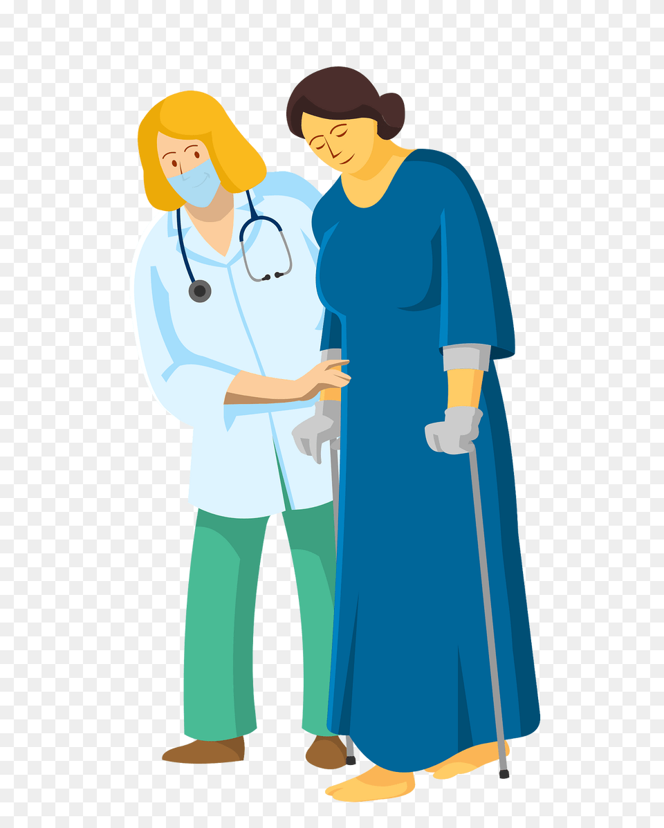 Doctor And Patient Clipart, Architecture, Building, Clothing, Coat Free Transparent Png