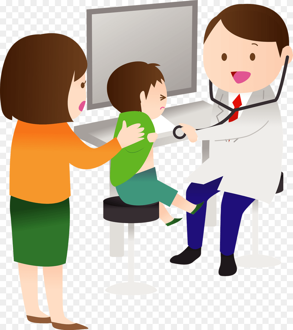 Doctor And Patient Clipart, Baby, Person, Face, Head Free Png