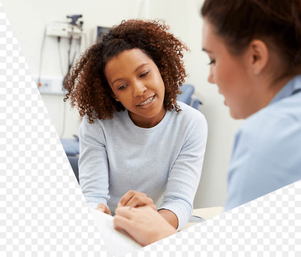 Doctor And Patient Talking, Adult, Female, Person, Woman Png