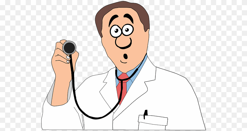Doctor Caricature Cartoon Character Check Impressed Fake Medical Practitioners, Lab Coat, Clothing, Coat, Photography Free Transparent Png