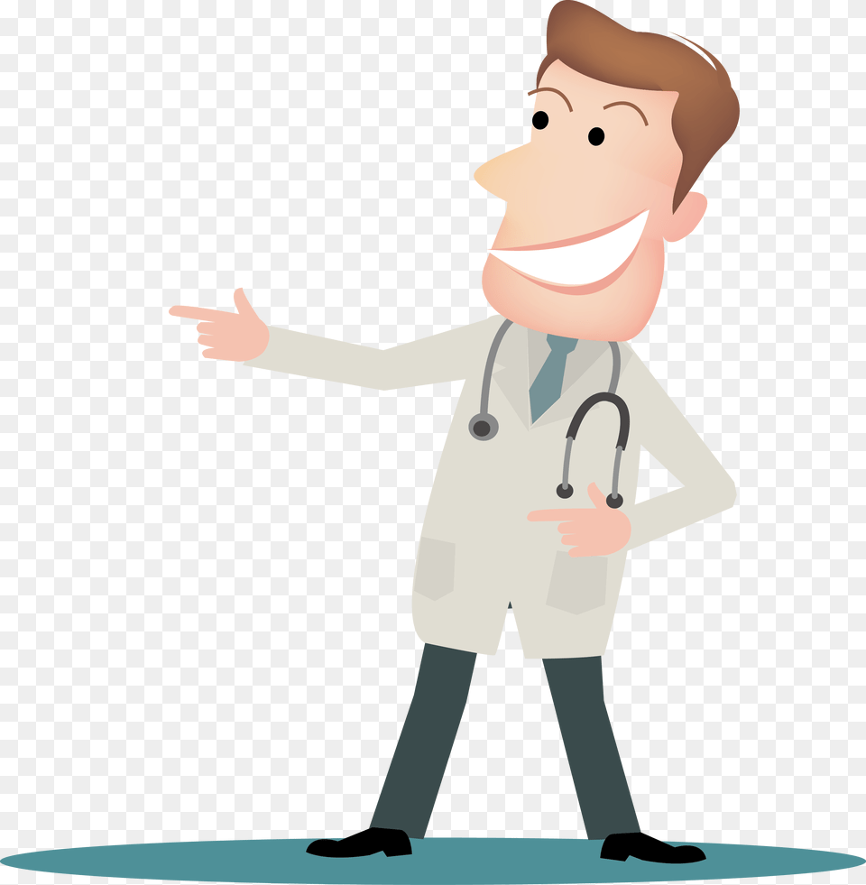 Doctor Cartoon, Clothing, Coat, Lab Coat, Baby Free Transparent Png