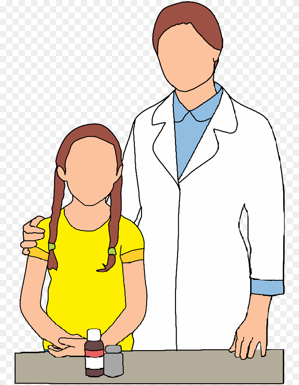Doctor Clinic Child Photo Conduct Disorder Treatments, Clothing, Coat, Person, Baby Free Png Download