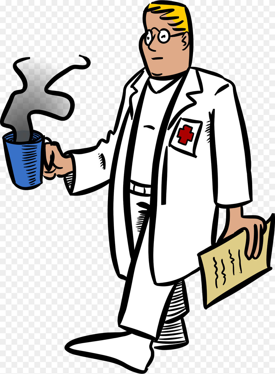 Doctor Clipart, Clothing, Coat, Lab Coat, Person Free Png