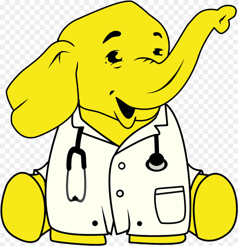 Doctor Clipart Elephant Dr Elephant, Clothing, Coat, Baby, Person Free Transparent Png