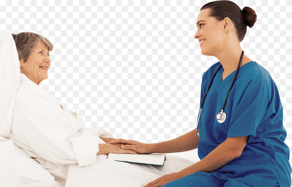 Doctor Comforting Doctor And Patient, Adult, Female, Person, Woman Png Image