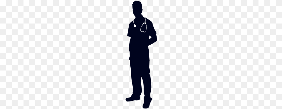 Doctor Con Silueta De Estetoscopio By Vexels 36bl7u4xq63ksjpzree60w Physician, Adult, Clothing, Male, Man Png Image