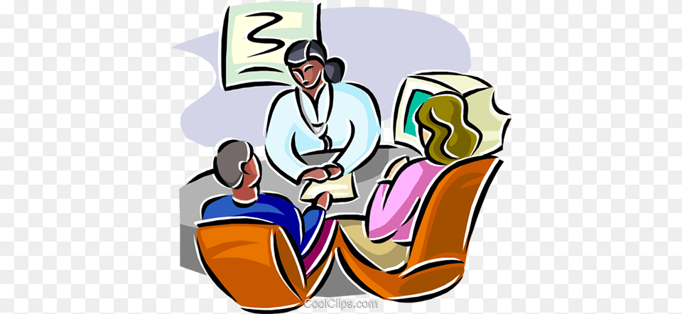 Doctor Discussing Case With Patient Royalty Vector Clip Art, Person, People, Hospital, Architecture Free Png Download