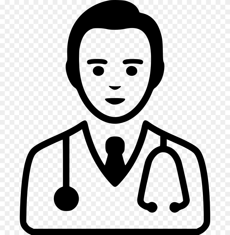 Doctor Doctor Cartoon Black And White, Stencil, Face, Head, Person Free Transparent Png