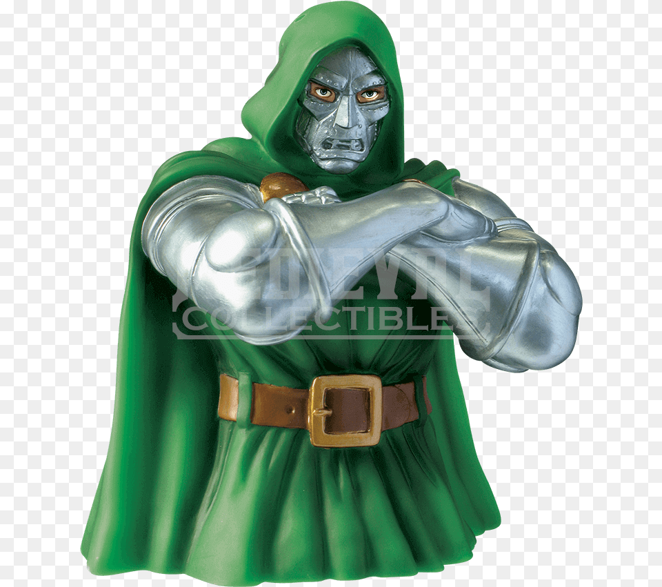Doctor Doom Bust Bank Dr Doom Bust Bank, Cape, Clothing, Costume, Person Free Png