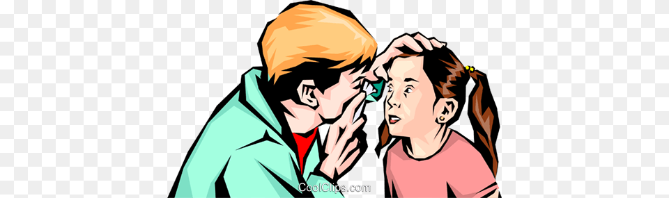 Doctor Examining Child Royalty Vector Clip Art Illustration, Adult, Publication, Person, Woman Free Transparent Png