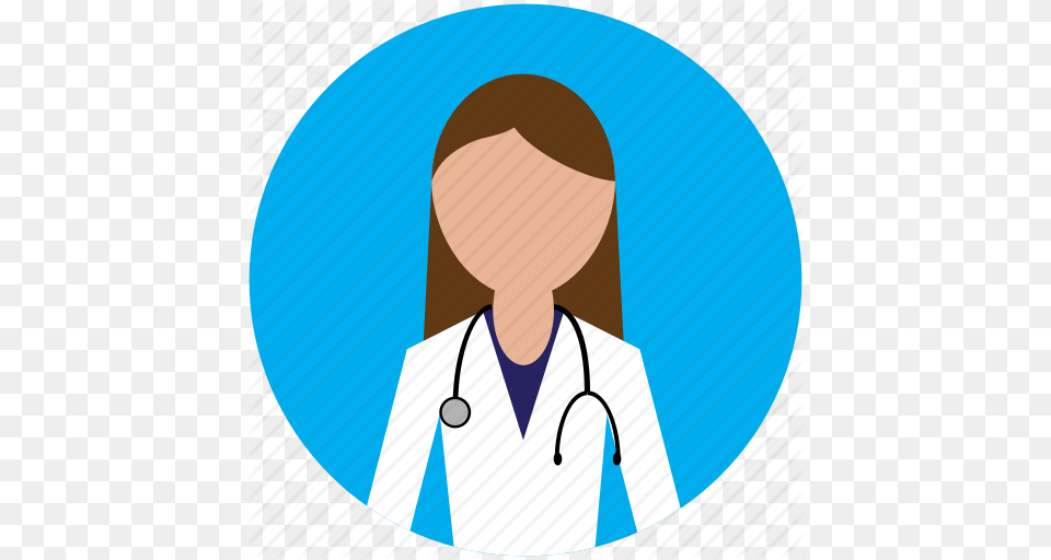 Doctor Female Doctor Hospital Medical Icon, Clothing, Coat, Lab Coat, Adult Free Png Download