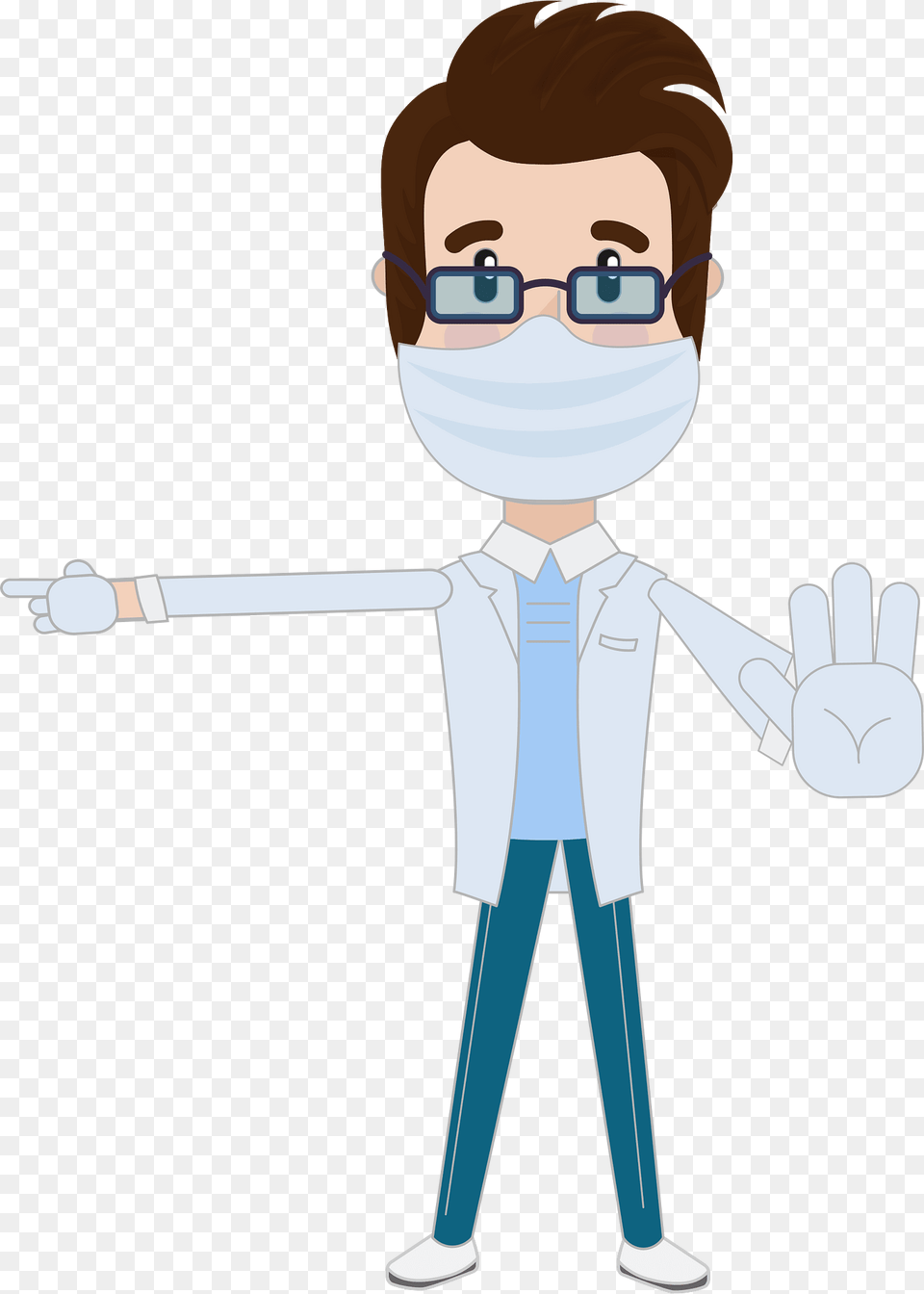 Doctor Give An Instruction Clipart, Boy, Child, Male, Person Free Transparent Png