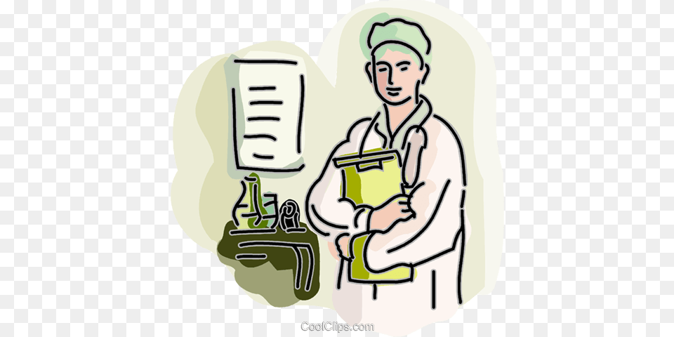 Doctor Holding Clipboard Royalty Free Vector Clip Art Illustration, Adult, Man, Male, Person Png Image