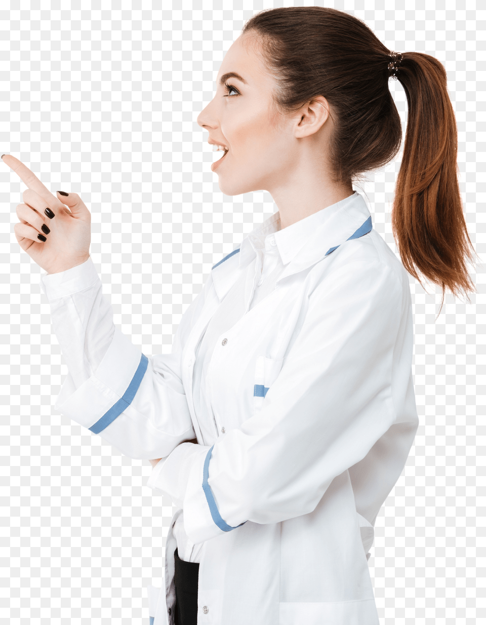 Doctor Looking, Adult, Shirt, Person, Lab Coat Free Transparent Png