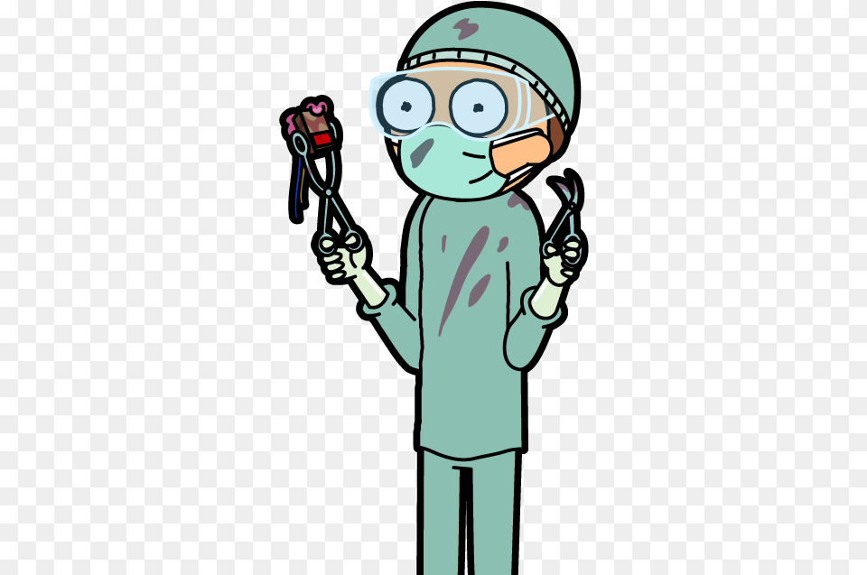 Doctor Morty Pocket Mortys Surgeon Morty, Baby, Person, Face, Head Free Transparent Png