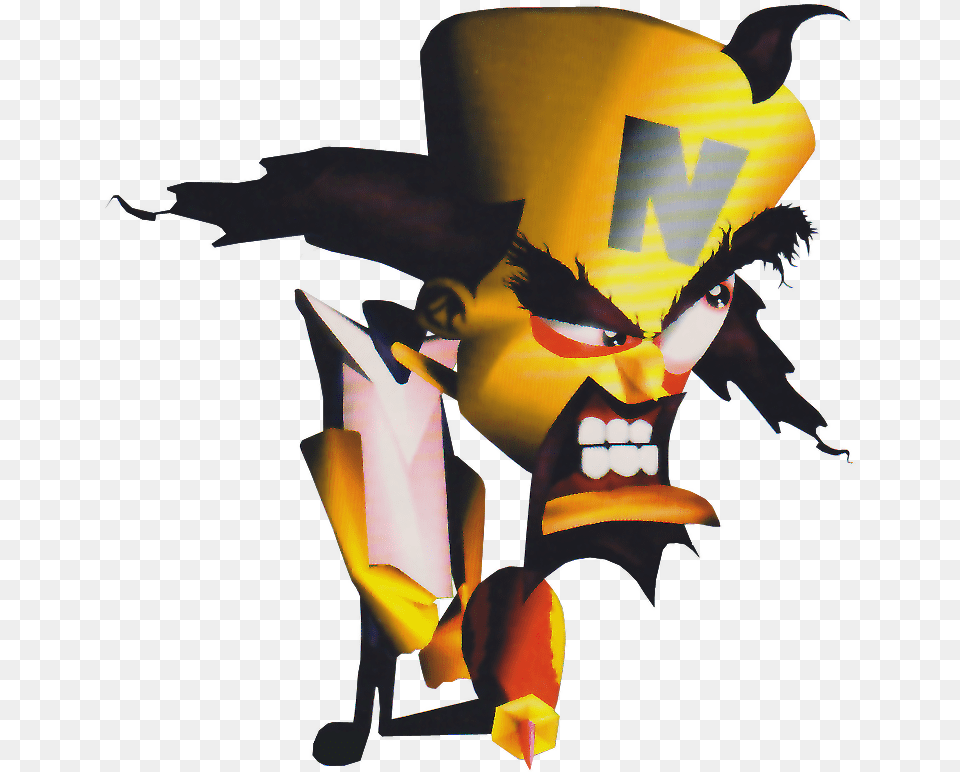 Doctor Neo Cortex In The Original Crash Bandicoot From Dr Neo Cortex Crash Bandicoot, Art, Modern Art, Collage, Person Free Png Download
