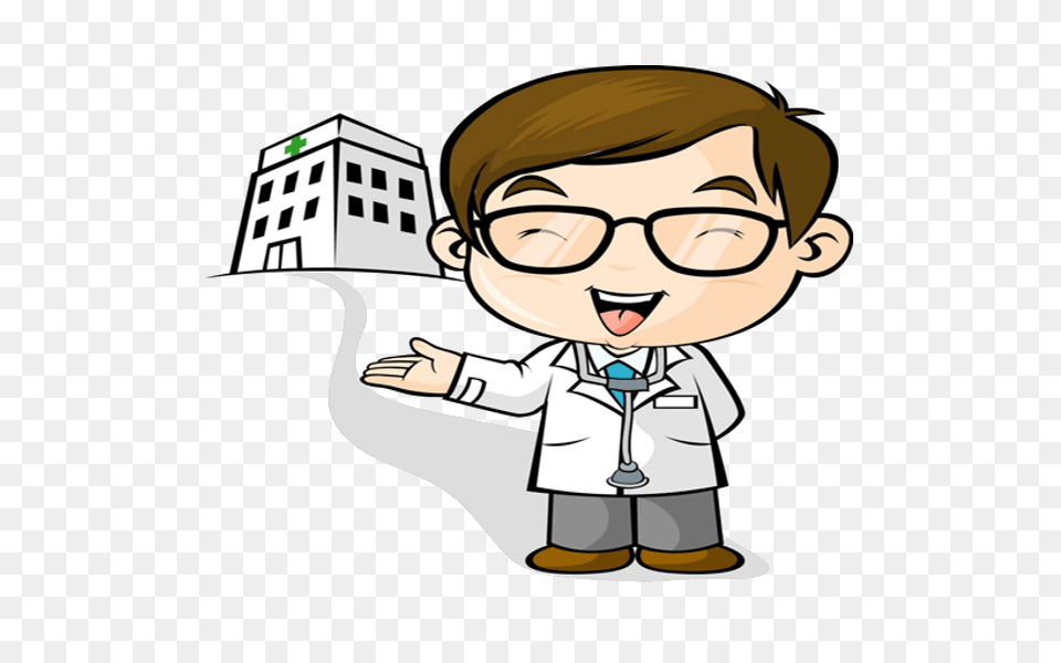 Doctor Physician Cartoon Clip Art, Clothing, Coat, Adult, Publication Png Image